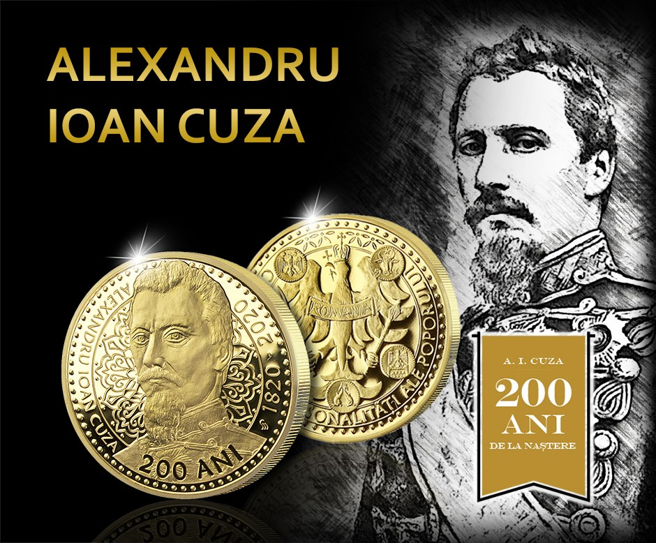 Medalie exclusivă lansată cu ocazia comemorării a 200 de ani de la nașterea domnitorului Alexandru Ioan Cuza