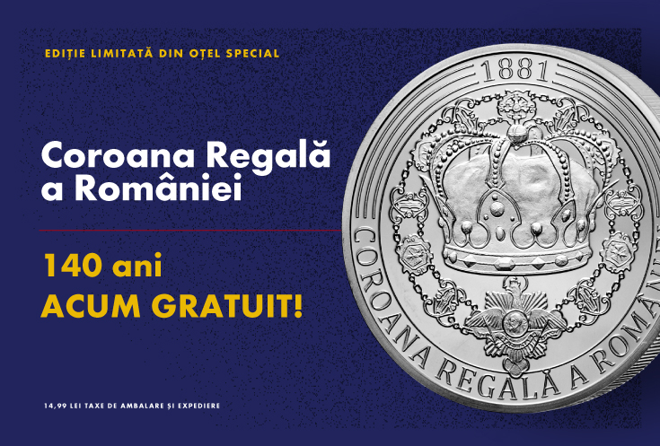 Casa de Monede lansează medalia comemorativă  Coroana Regală a României