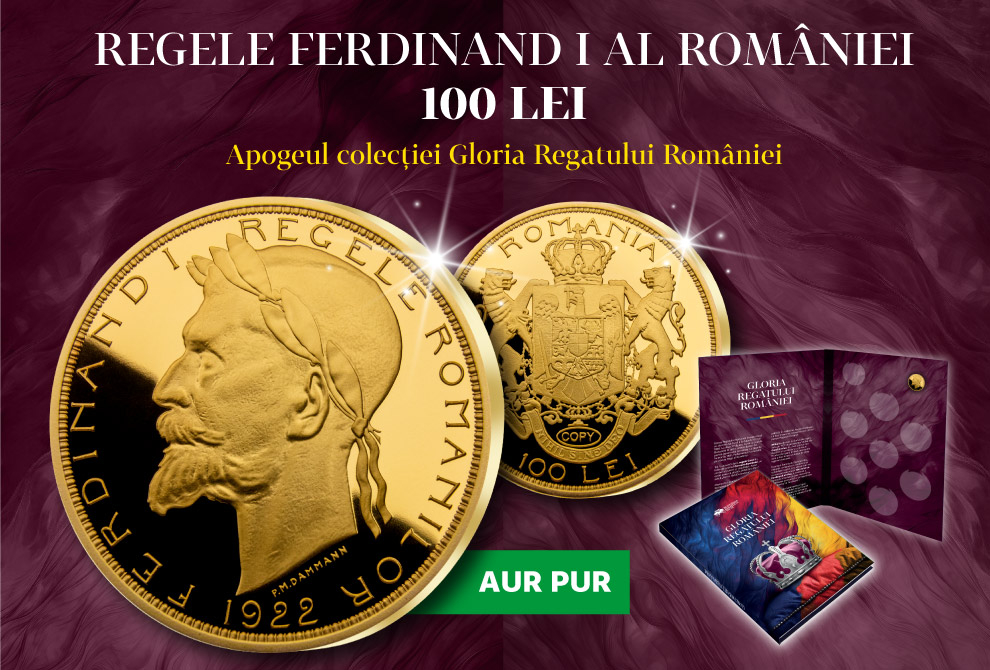 RM1884AU - RKING, RO 2024 Ferdinand I 100 Lei 0,5 g AU Proof