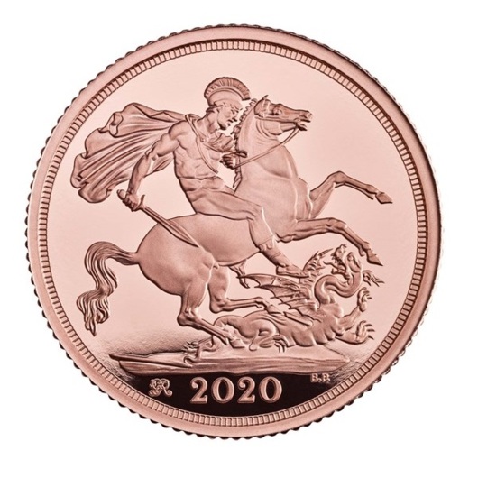 Marea Britanie Sovereign 2020 monedă din aur