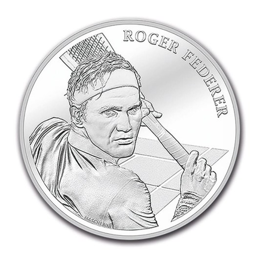 Roger Federer monedă din argint