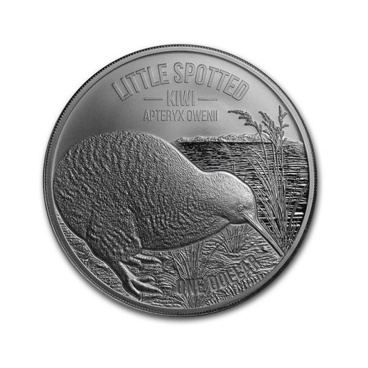 pasărea Kiwi 2018 în argint pur