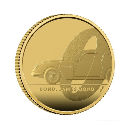 James Bond monedă din aur 1/4 oz Proof