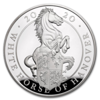 Calul alb din Hanovra monedă din argint 5 oz Proof