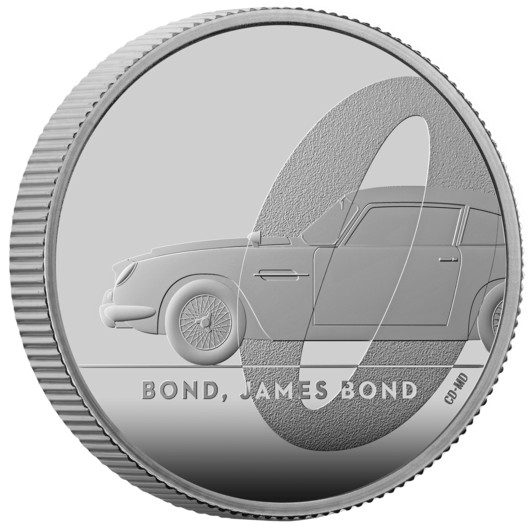 James Bond monedă din argint 1/2 oz