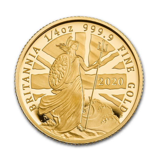 Britannia 2020 monedă din aur proof 1/4 oz