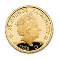 Britannia 2020 monedă din aur proof 1/4 oz