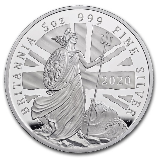 Britannia 2020 monedă din argint proof 5 oz