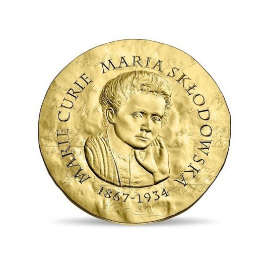 Marie Curie – Sklodowska monedă din aur proof 1/4 oz