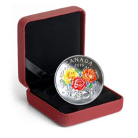 Sărbătoarea iubirii 2019 monedă din argint proof cu cristal swarovski