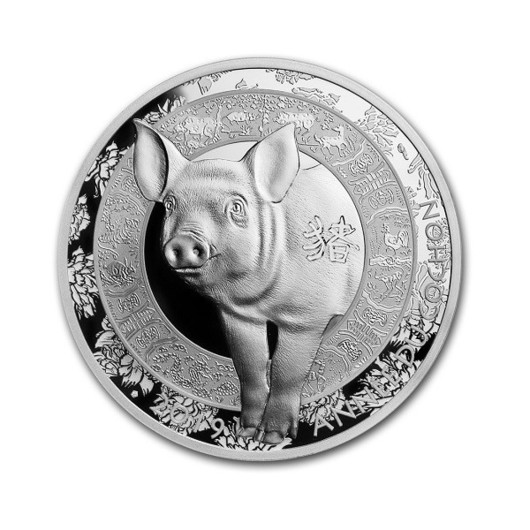 Anul porcului 2019  monedă din argint  fran?a