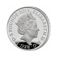 Bijuteriile Coroanei din Marea Britanie monedă din argint proof