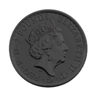 Britannia - ruteniu ?i holograma de aur monedă din argint 1 oz