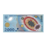 bancnota 2000 lei – eclipsa totală de soare 1999