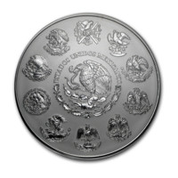 Calendarul Aztec - monedă din argint de 1 kg, Mexico