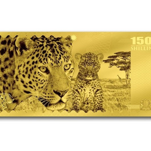 Bancnotă de aur Big Five leopardul