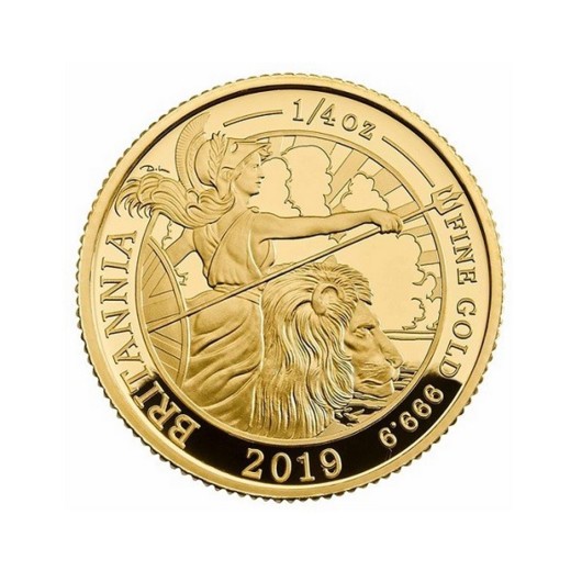 Britannia 2019 monedă din aur proof 1\/4 oz