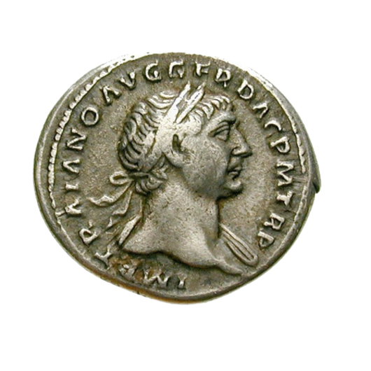 Denarul din argint al Împăratului Traian
