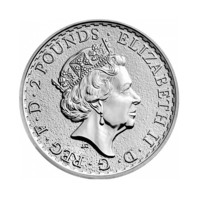 Britannia monedă din argint 1oz colorare par?ială