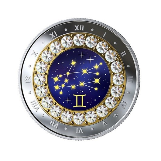 Zodia Gemeni 2019 monedă din argint Proof