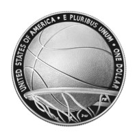 Basketball Hall of Fame monedă de argint 1 oz
