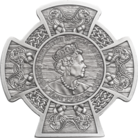 Boudica - Warrior Queen monedă din argint 3 oz Antique