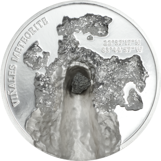 Meteoritul Vinales monedă de argint 1 oz