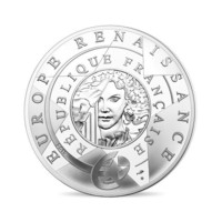 500 de ani de la moartea lui Leonardo da Vinci monedă din argint
