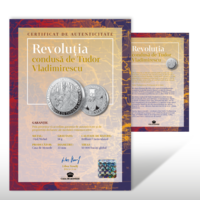 Revoluția de la 1821 - medalie la calitate necirculată
 + drapel și certificat