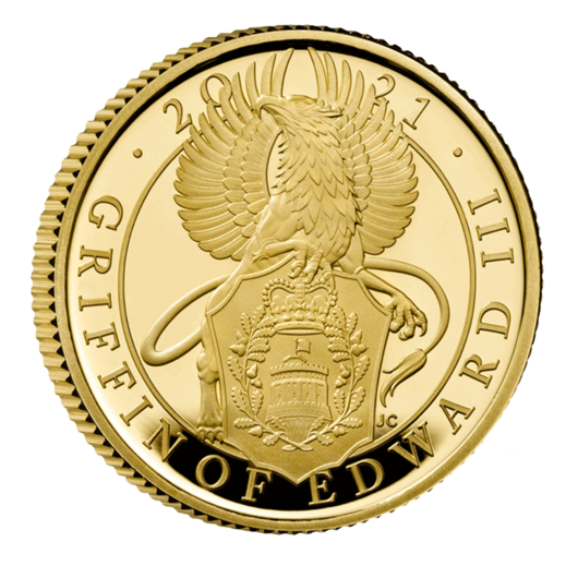 Grifonul lui Eduard al III-lea monedă din aur 1/4 oz Proof
