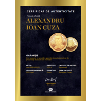 Alexandru Ioan Cuza - monedă de 0,5 g aur pur