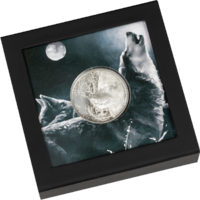 Lupul mistic monedă de argint 1 oz Proof