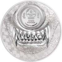 Lupul mistic monedă de argint 1 oz Proof