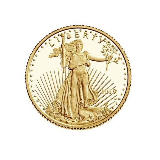Vulturul american 2019 monedă din aur proof 1/10 oz