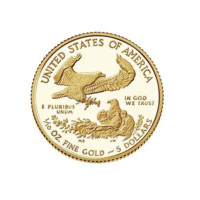Vulturul american 2019 monedă din aur proof 1/10 oz