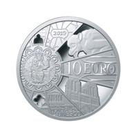 Renovarea Catedralei Notre Dame monedă din argint proof
