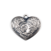 Dragoste eternă - monedă de argint cu cristal Swarovski
