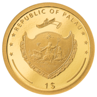 Trifoi cu patru foi 2022 - monedă din aur