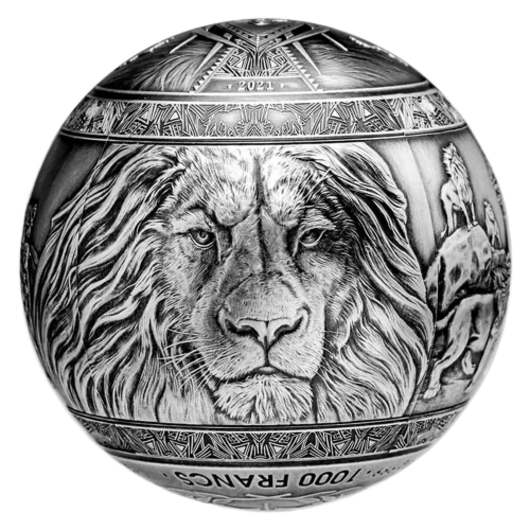Leul – monedă sferică de argint 1 kg