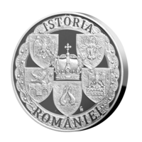 100 ani Încoronarea de la Alba Iulia medalie comemorativă argint pur proof