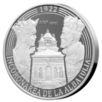 100 ani de la încoronarea din Alba Iulia - set de medalii din argint pur proof