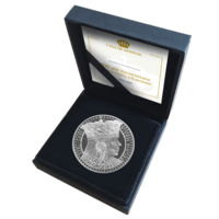 100 ani încoronareRegina Maria a României medalie comemorativă argint pur proof