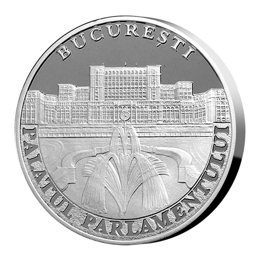 Bucureşti - Palatul Parlamentului, medalie comemorativă de argint, 20g