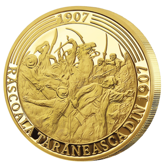 Colecției „Istoria României - Revoluții și răscoale“  - Medaliile comemorative sunt înnobilate cu aur pur 999/1000 