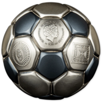 Fifa World Cup 2022 „Fotbal în Qatar“ – monedă sferică de argint 3 oz