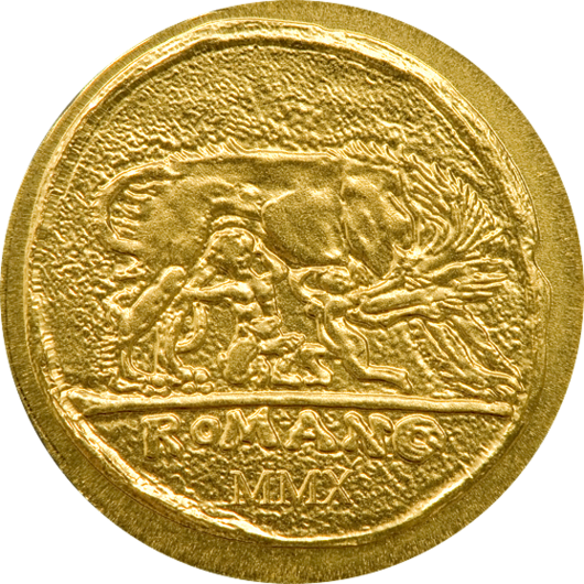Romulus și Remus, monedă de aur 0,5 g