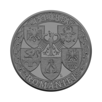 Revoluția condusă de Tudor Vladimirescu -  medalie înnobilată cu trei metale