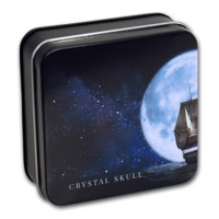 Craniul de cristal - Luna sângerie monedă din argint 1 oz Black Proof