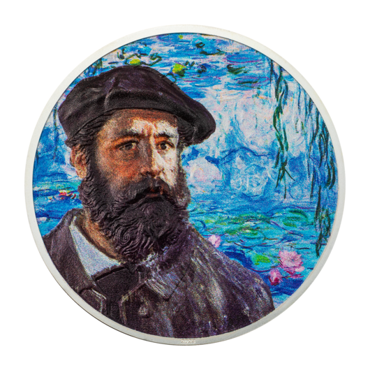 Claude Monet, moneda di argint, 2 oz, Proof