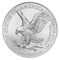 Vulturul american din argint 2023, certificat, reproducerea acțiunii